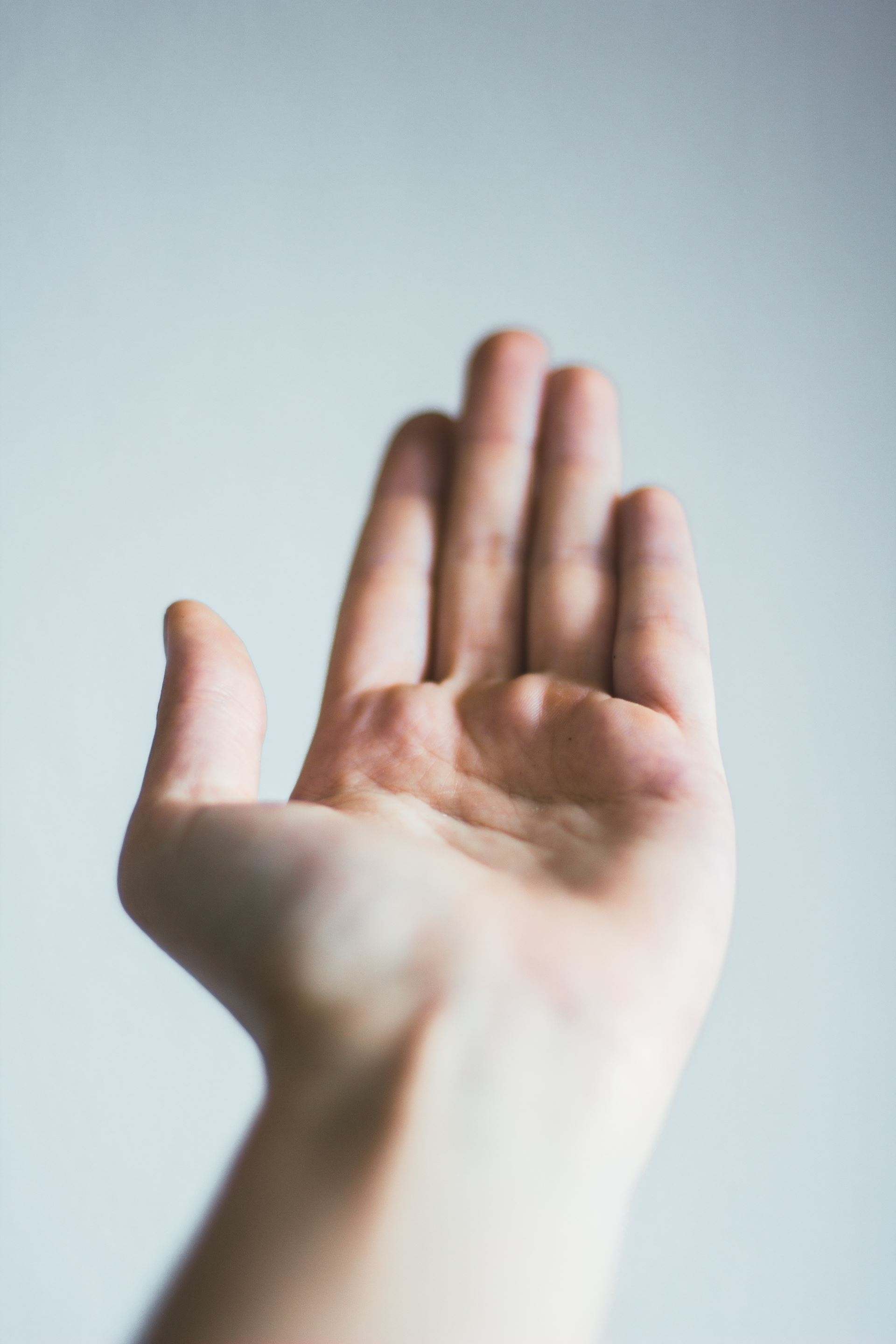 a close up of a hand